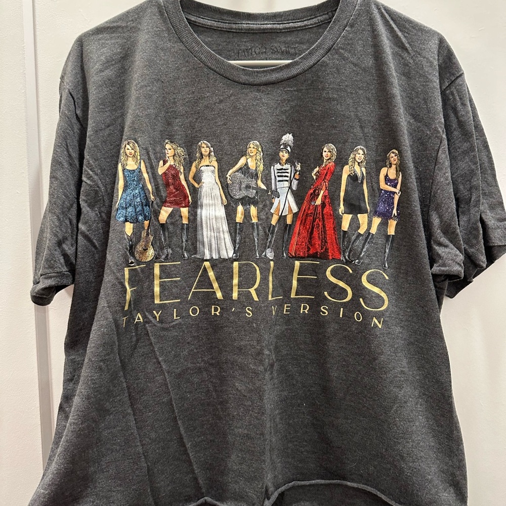 RARE Taylor Swift Fearless (Taylor's Version) Eras Cropped T-Shirt